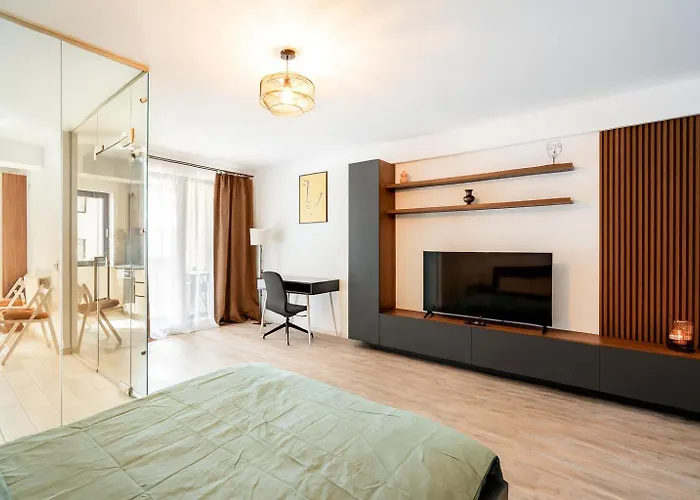 Riverside 45 Free Parking Apartman Bukarest